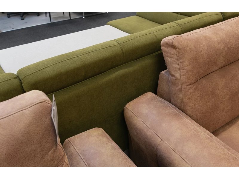 Prum U-alakú ülőgarnitúra, ágyazható, ágyneműtartós