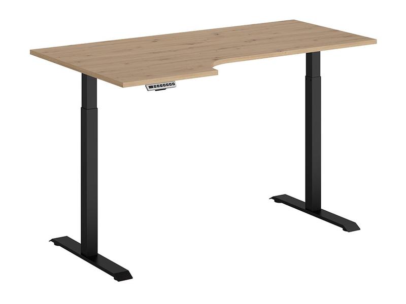 Space Office sarok íróasztal 160 cm, elektromos magasságállítással, balos