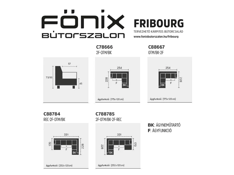 Fribourg kárpitos garnitúra