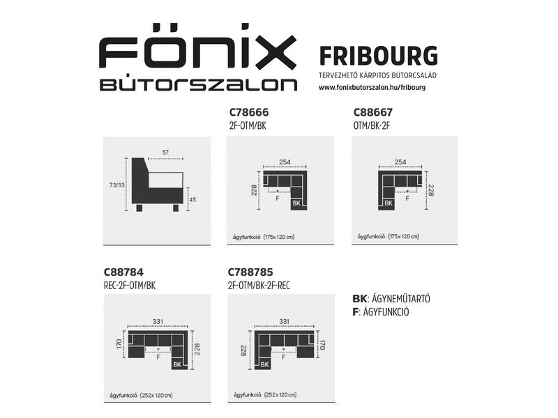 Fribourg kárpitos garnitúra