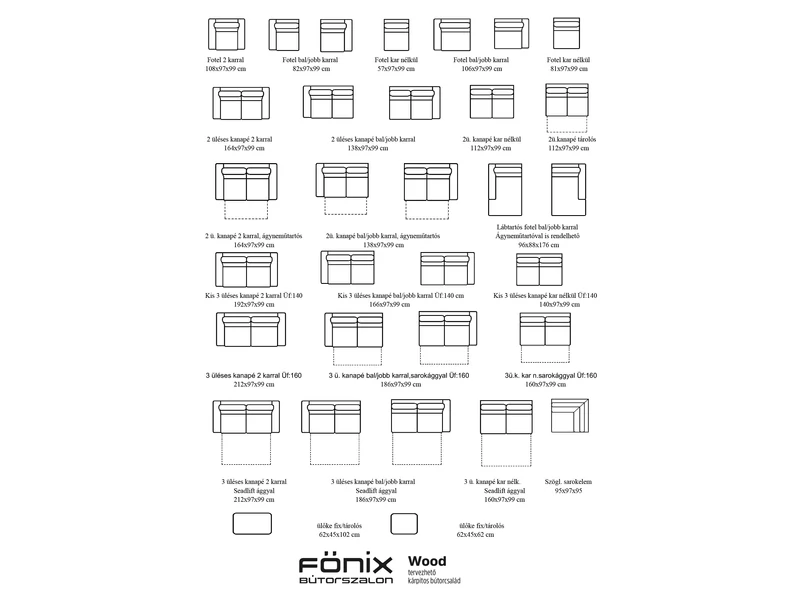 Wood tervezhető garnitúra