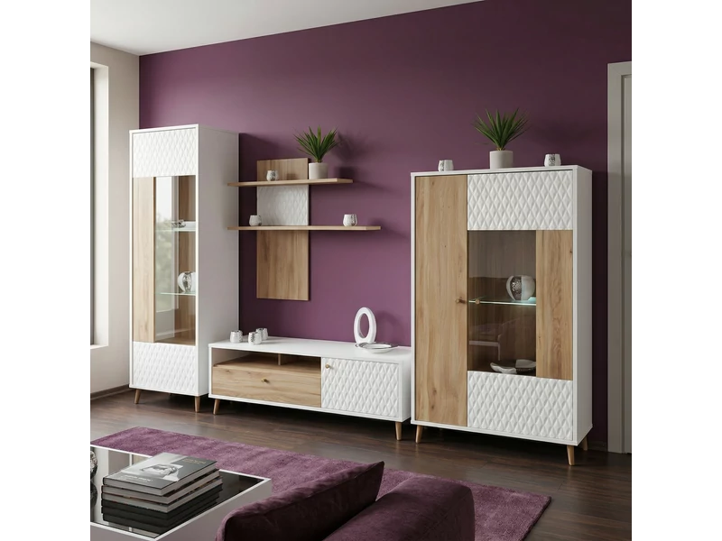 Aksana nappali összeállítás LED -világítással