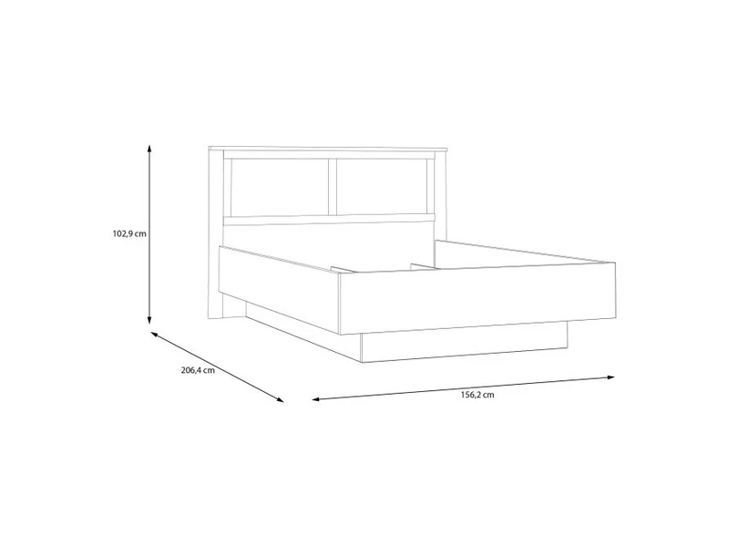 Bohol ágykeret 140x200 cm