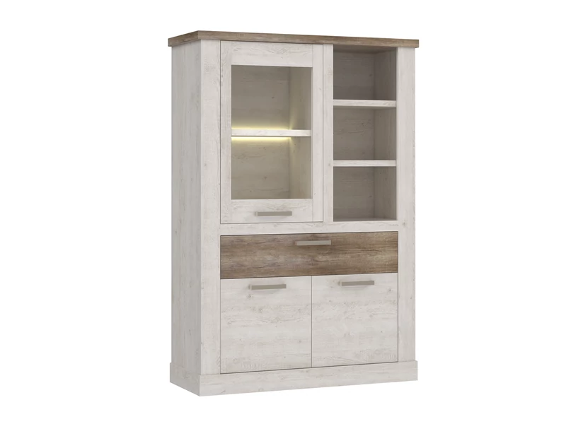 Duro vitrin 3 ajtós (1 vitrines) 1 fiókos LED-világítással