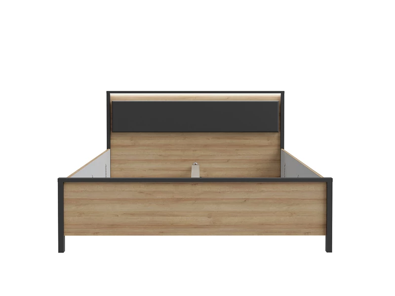 High Rock ágykeret 160x200 cm LED-világítással