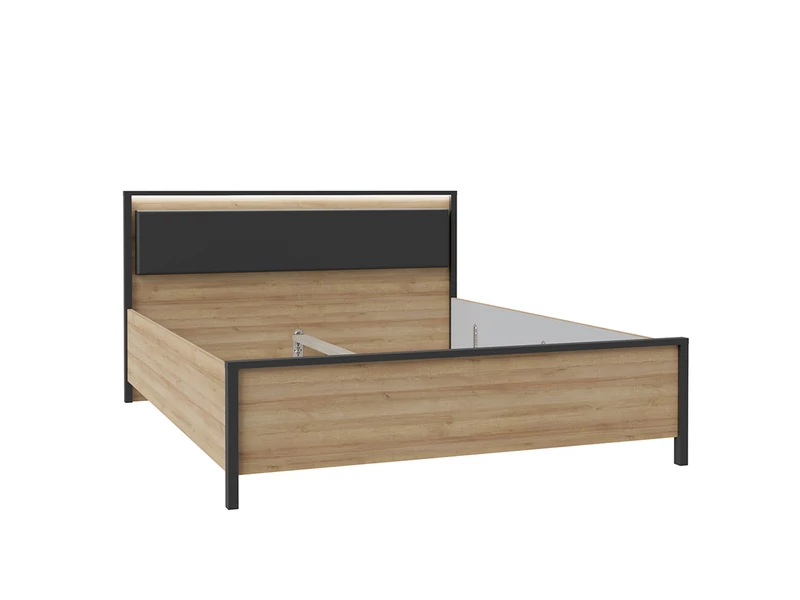 High Rock ágykeret 160x200 cm LED-világítással