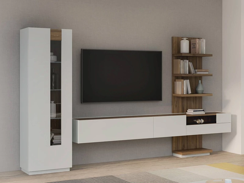 Lewisville fix nappali bútor LED-világítással