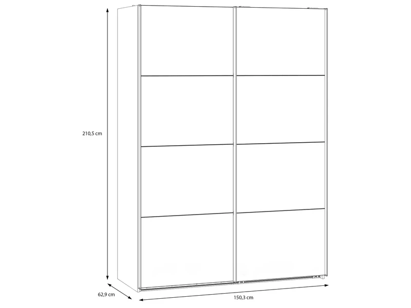 Sophistispace tolóajtós gardróbszekrény