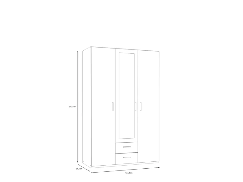 Trawen gardróbszekrény 2