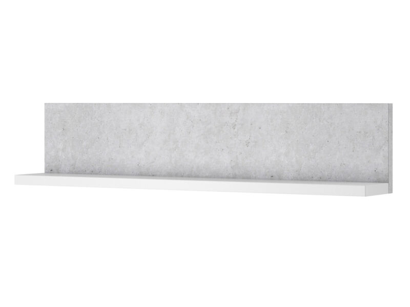 Bota falipolc fehér-beton