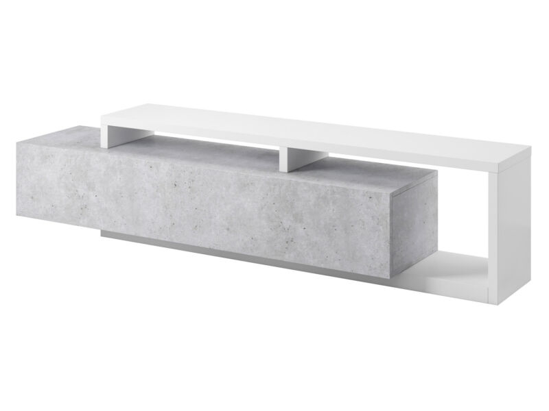 Bota TV-szekrény fehér-beton