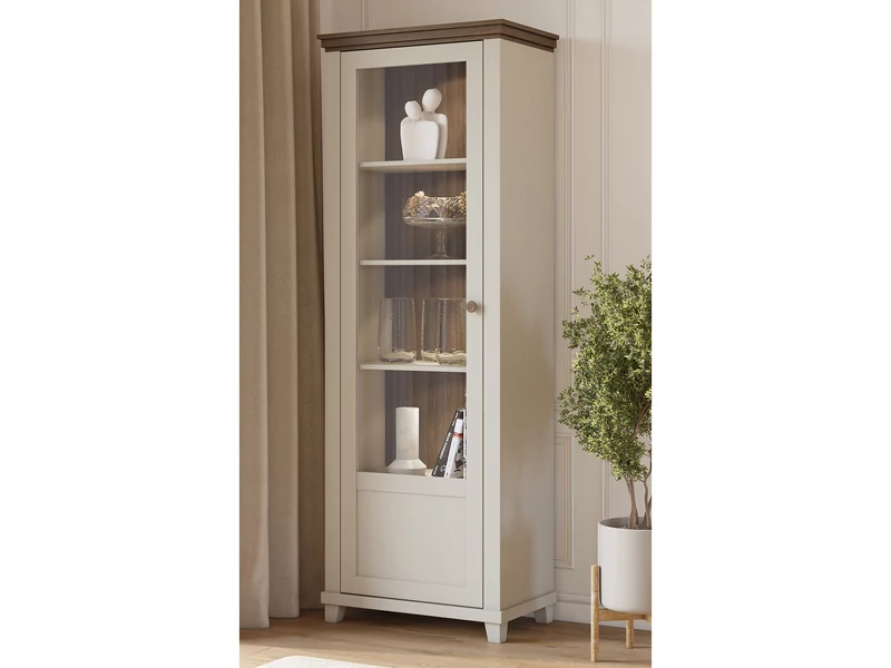 Evora vitrin 1 ajtós, balos