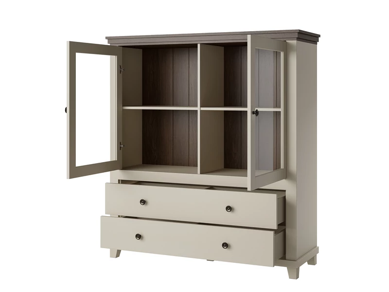 Evora komód 2 ajtós, 4 fiókos