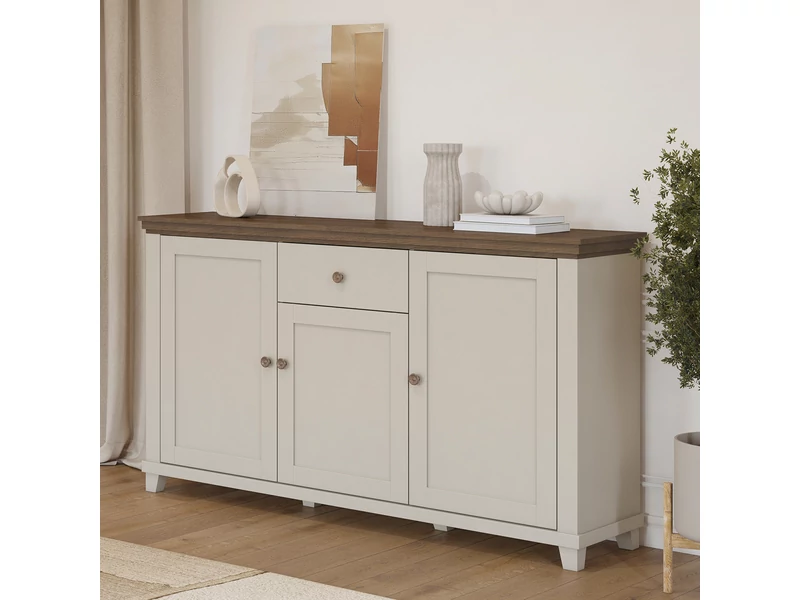 Evora komód 3 ajtós, 1 fiókos