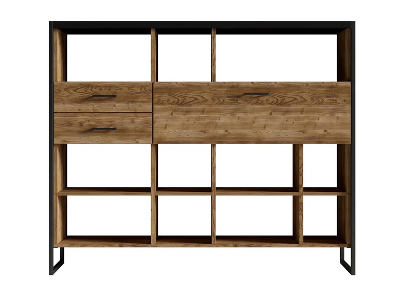 Tarabo könyvespolc 1 lenyíló ajtós 2 fiókos - bemutatódarab