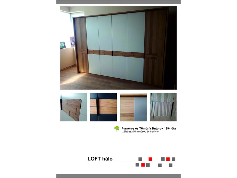 Loft gardróbszekrény-rendszer