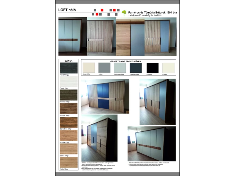 Loft gardróbszekrény-rendszer