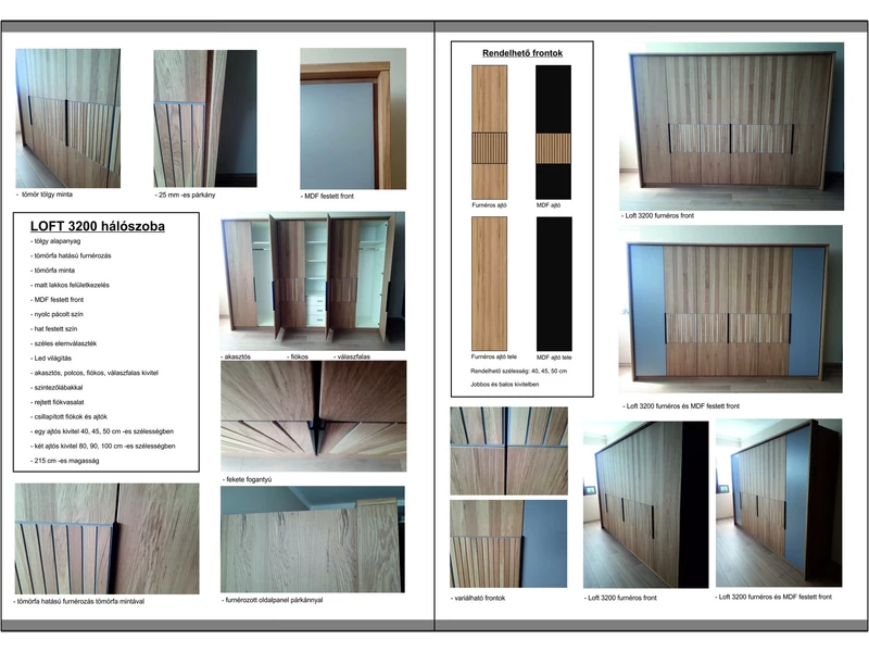 Loft gardróbszekrény-rendszer