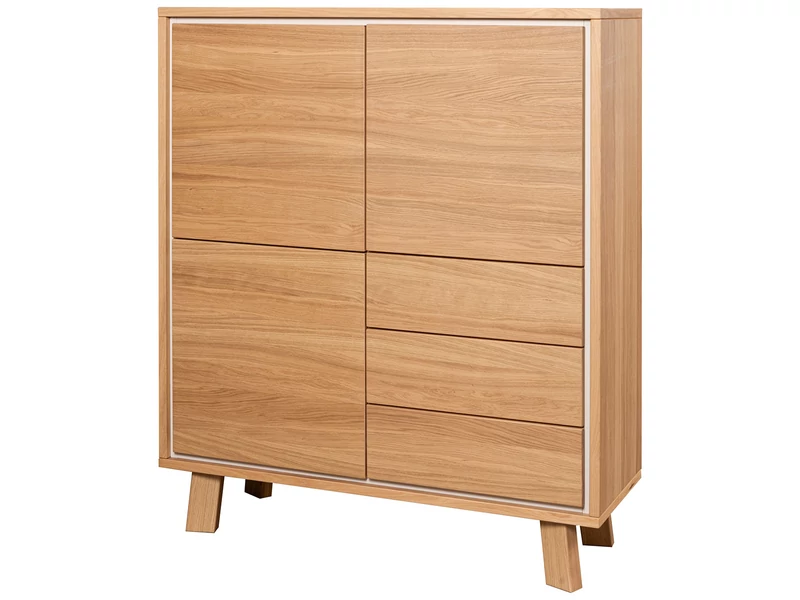 Rovere magas komód 3 ajtóval + 3 fiókkal
