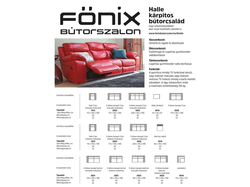 Harrier tervezhető kárpitos garnitúra