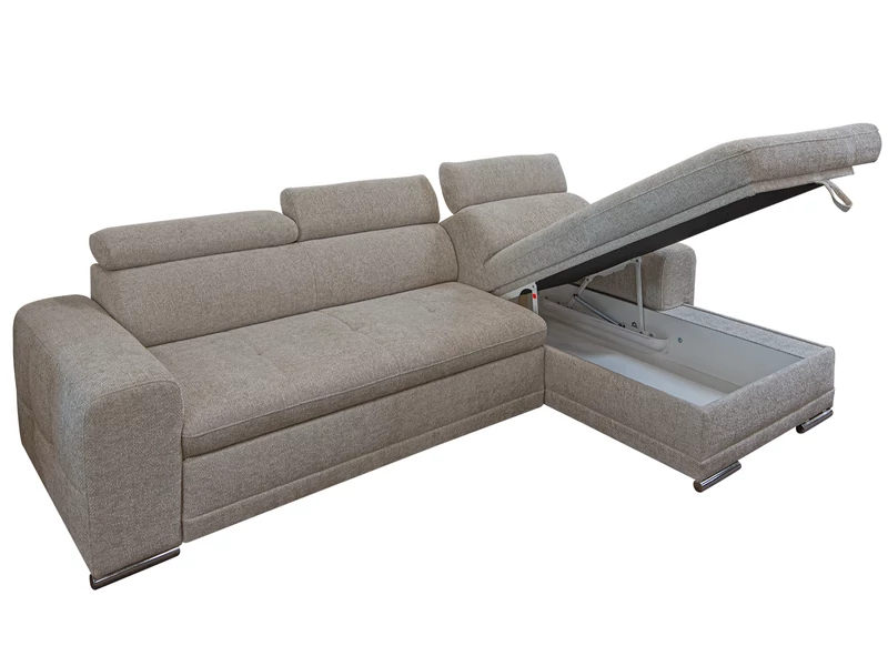 Alicante kárpitos lábtartós sarokgarnitúra balos