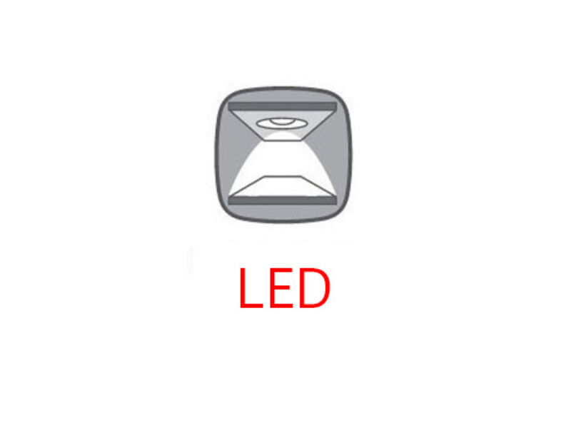 LED-világítás Ruso 2 ajtós (1 vitrines) vitrinhez