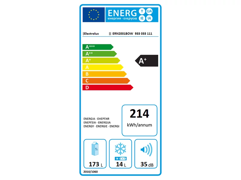 Electrolux ERN2001BOW beépíthető hűtőgép