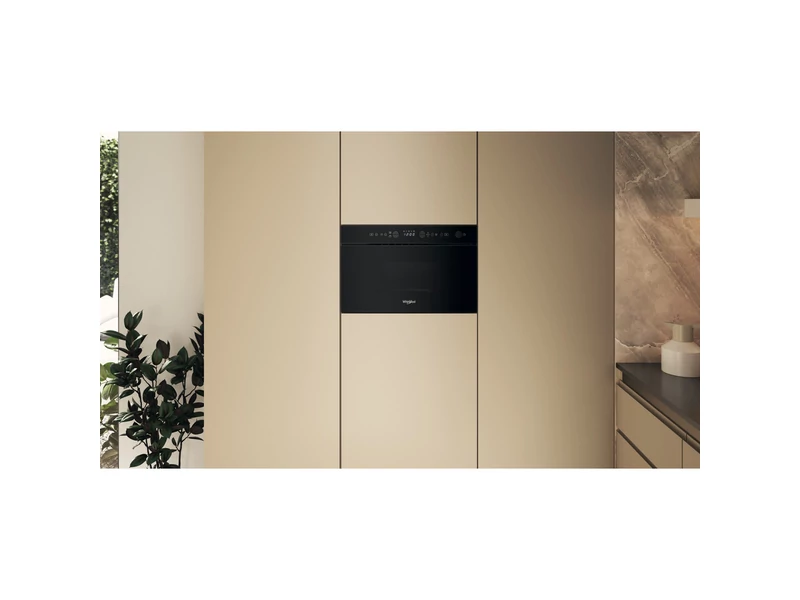 Whirlpool beépíthető mikorhullámú sütő: fekete szín - WMN14BB