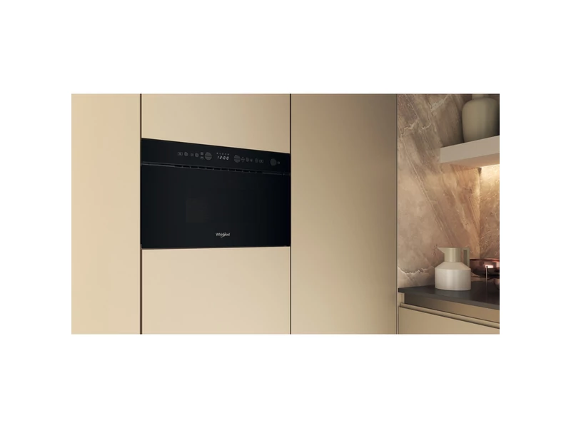 Whirlpool beépíthető mikorhullámú sütő: fekete szín - WMN14BB